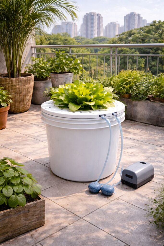 diy-dwc-hydroponics-india-setup